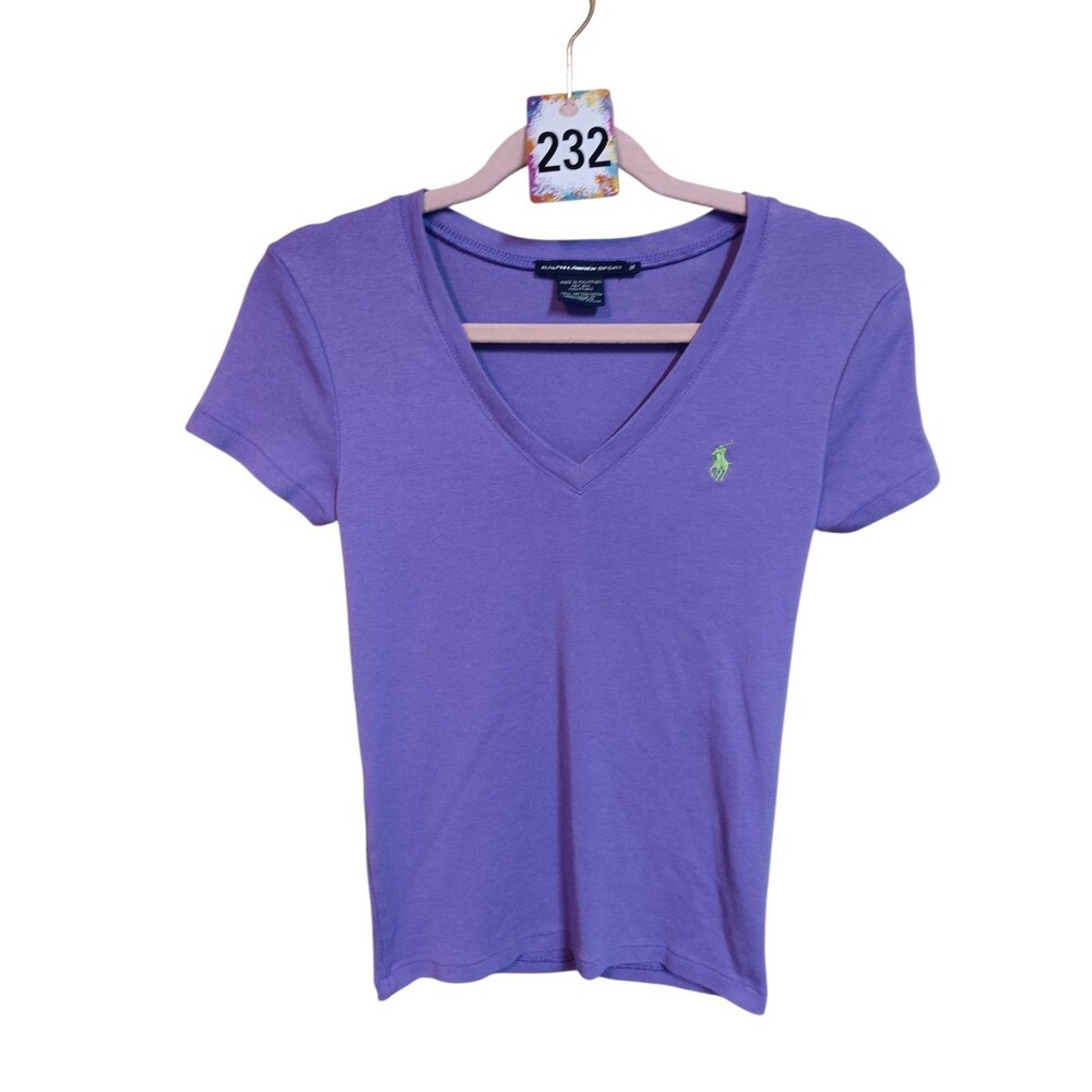 Ralph Lauren Sport Women's Purple Tee Size M